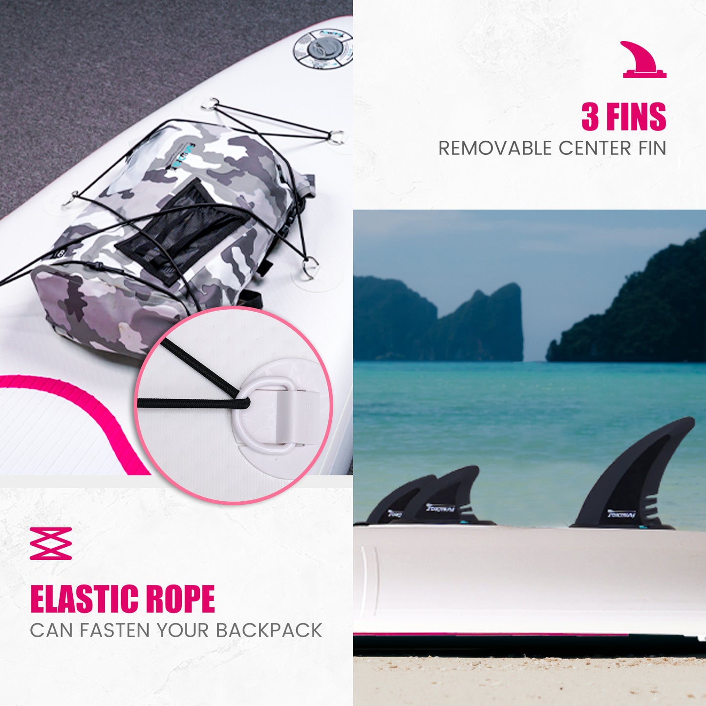 SUP daska u kompletu - FunWater Tiki Pink