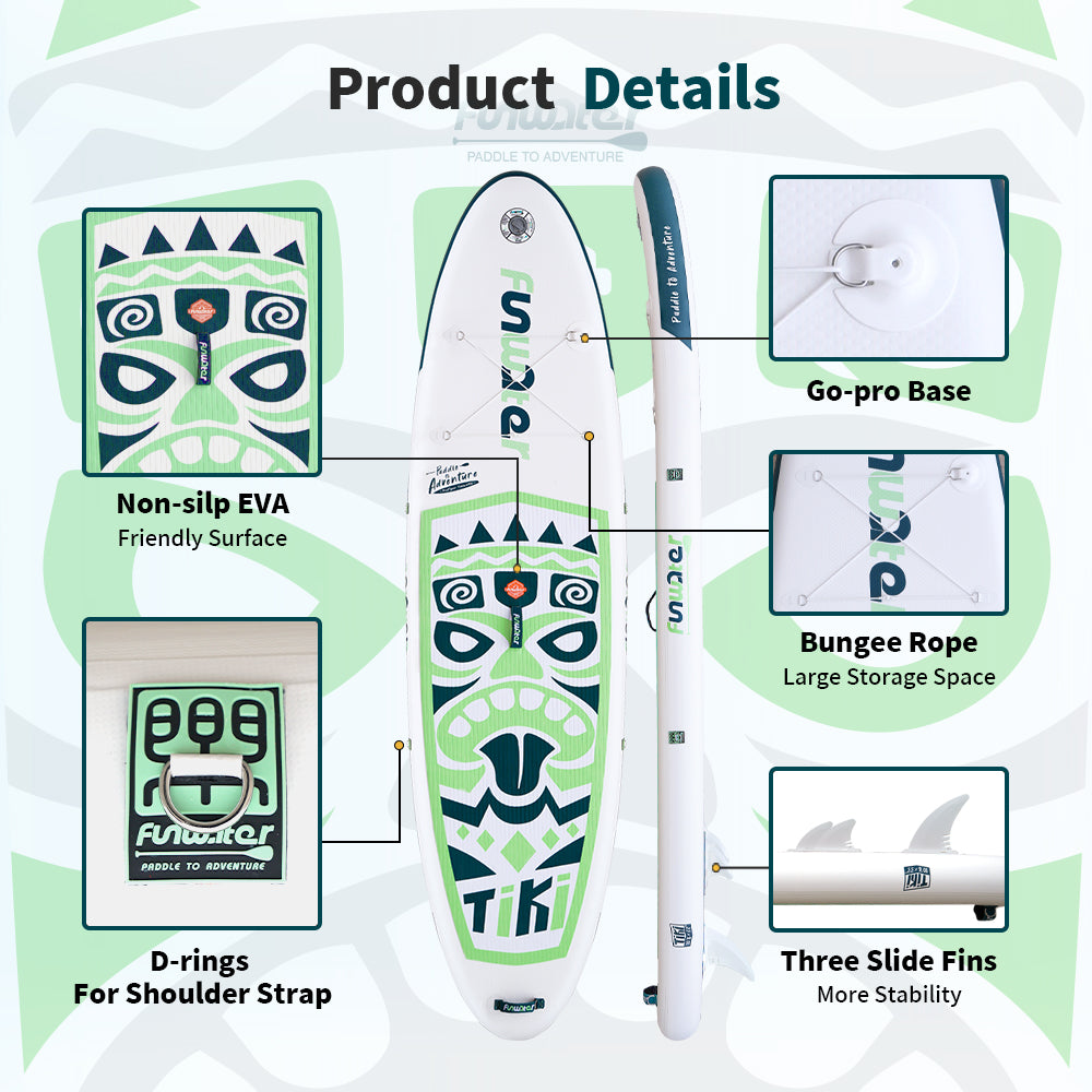 Set SUP dasaka - FunWater Tiki Green