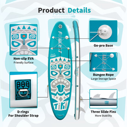 SUP daska u setu - FunWater Tiki Turquoise