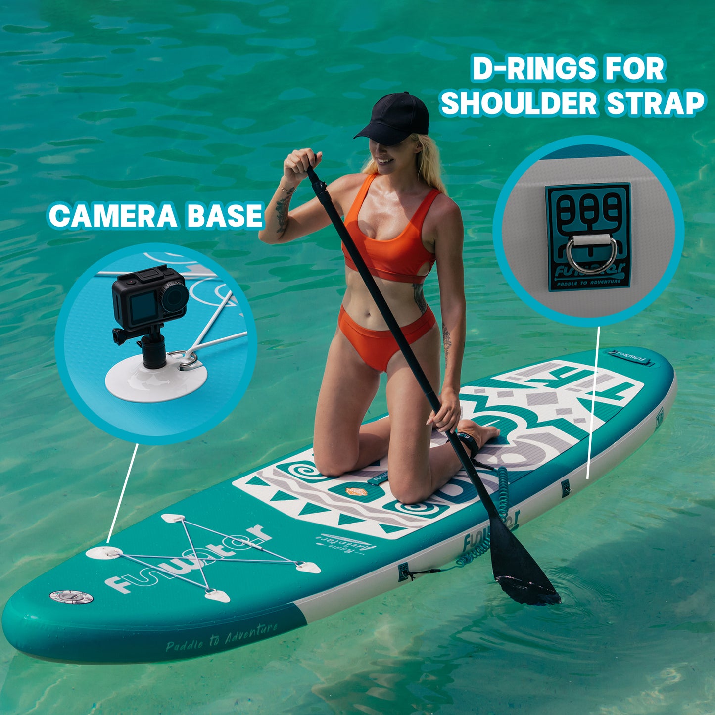 SUP daska u setu - FunWater Tiki Turquoise