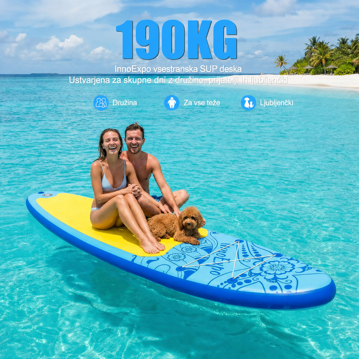 SUP daska u kompletu - Innovate Aloha - Plava