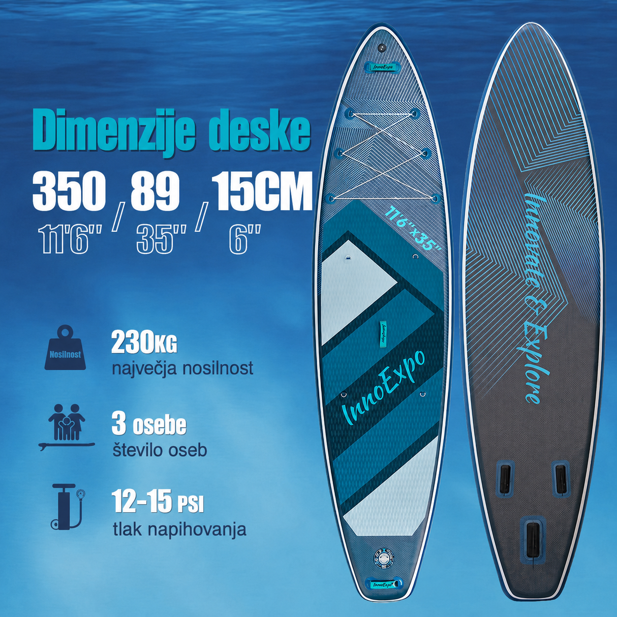 SUP daska u kompletu - Innovate Vogue - Lux