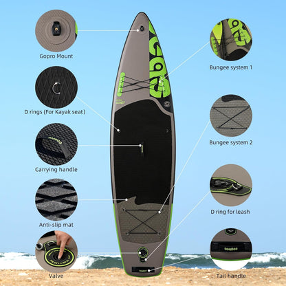 SUP daska u setu - Premium - Tamna 