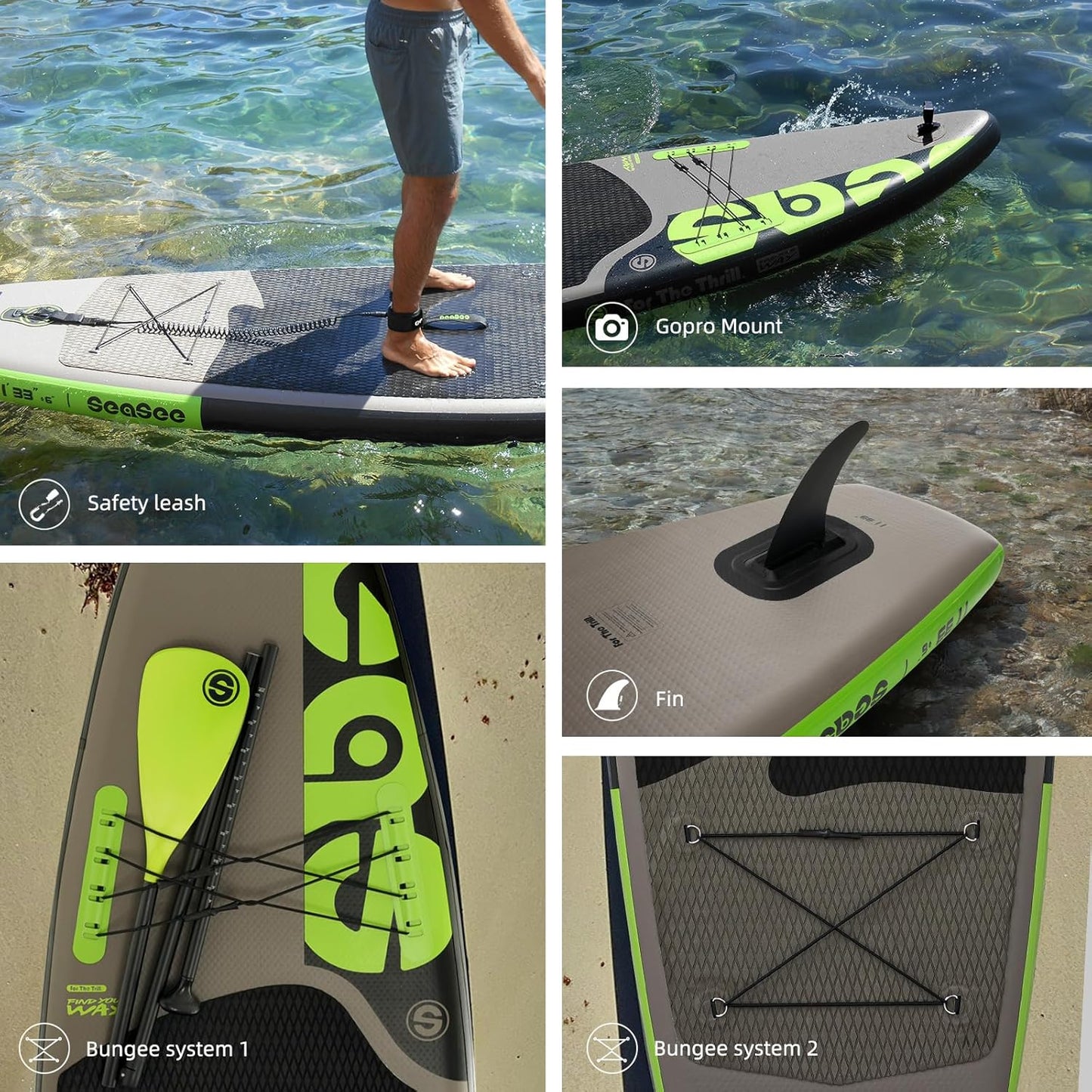 SUP daska u setu - Premium - Tamna 