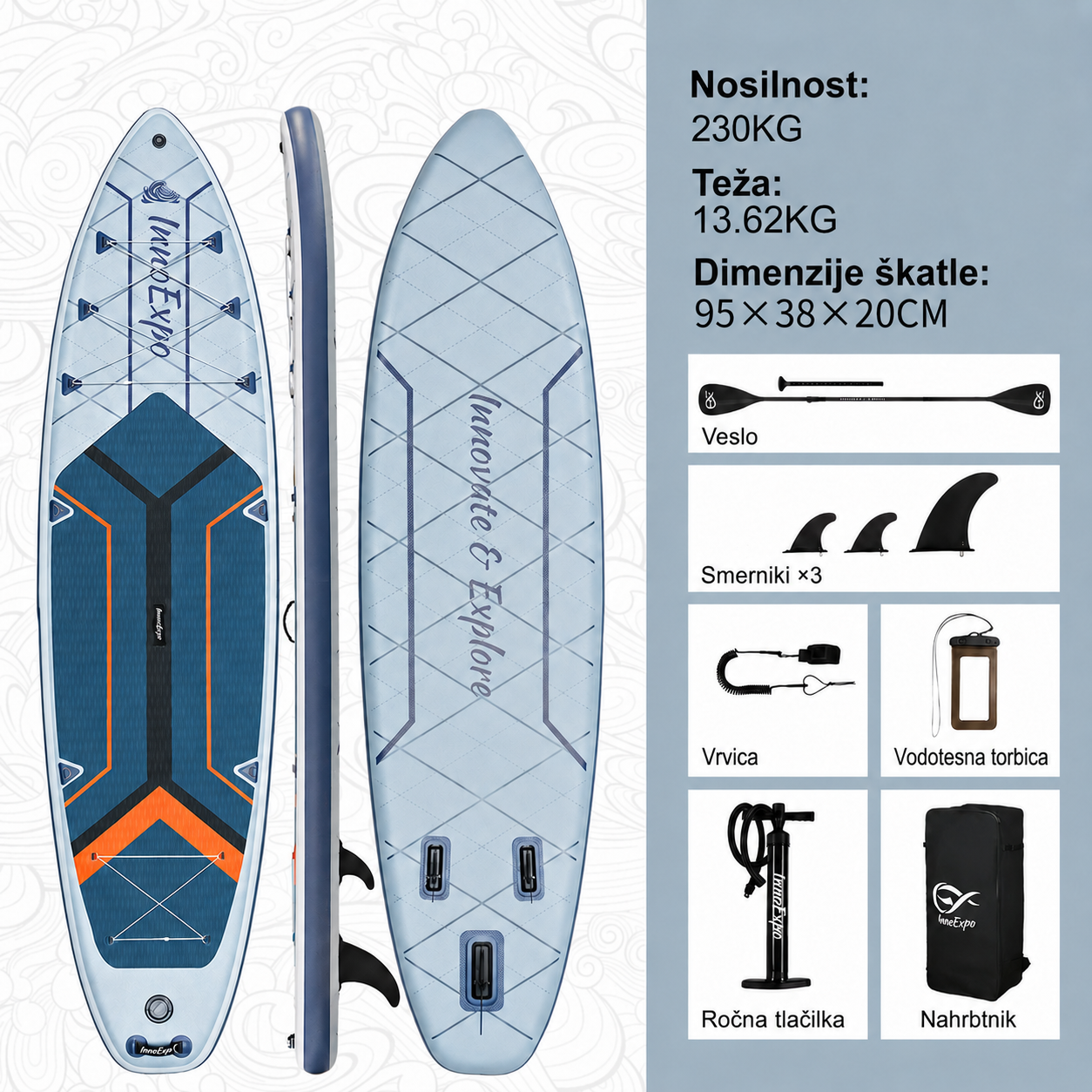 SUP daska u kompletu - Innovate Spider
