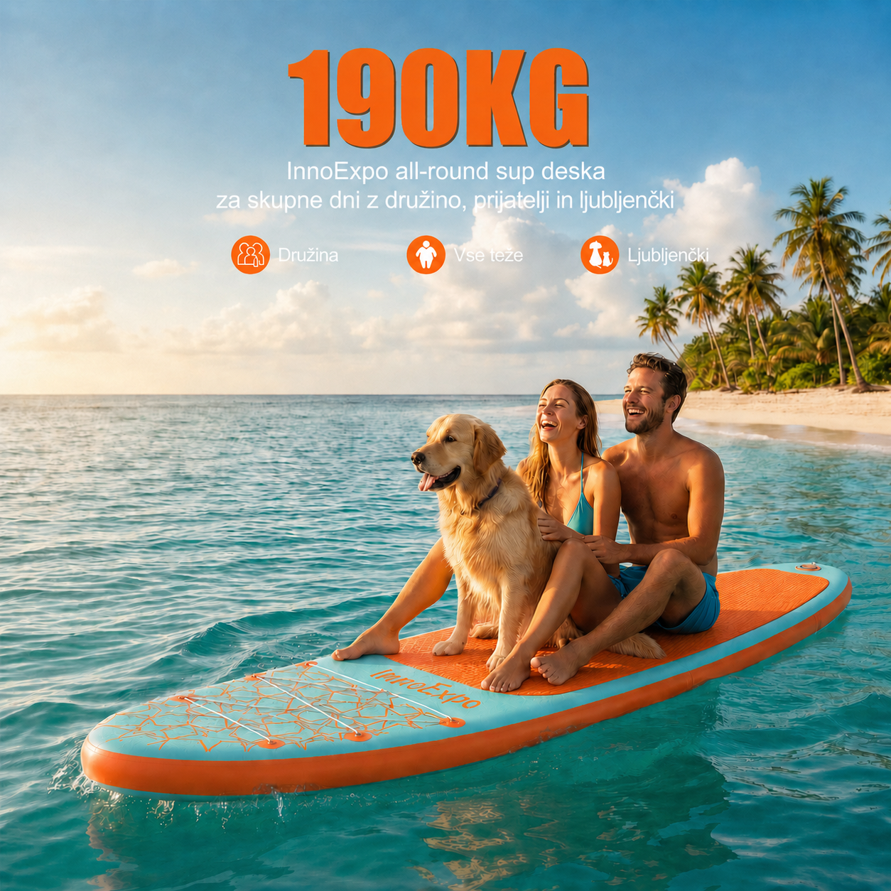 SUP daska u kompletu - Innovate Aloha - Zelena