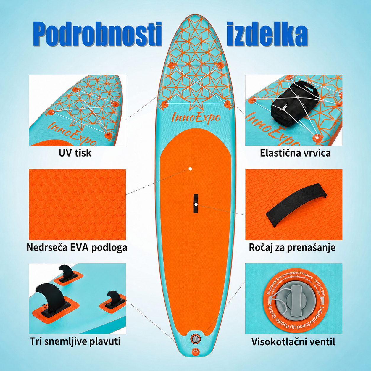 SUP daska u kompletu - Innovate Aloha - Zelena