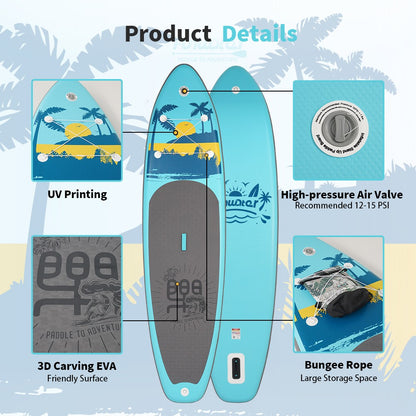 Sup deska v kompletu Funwater Blue Island