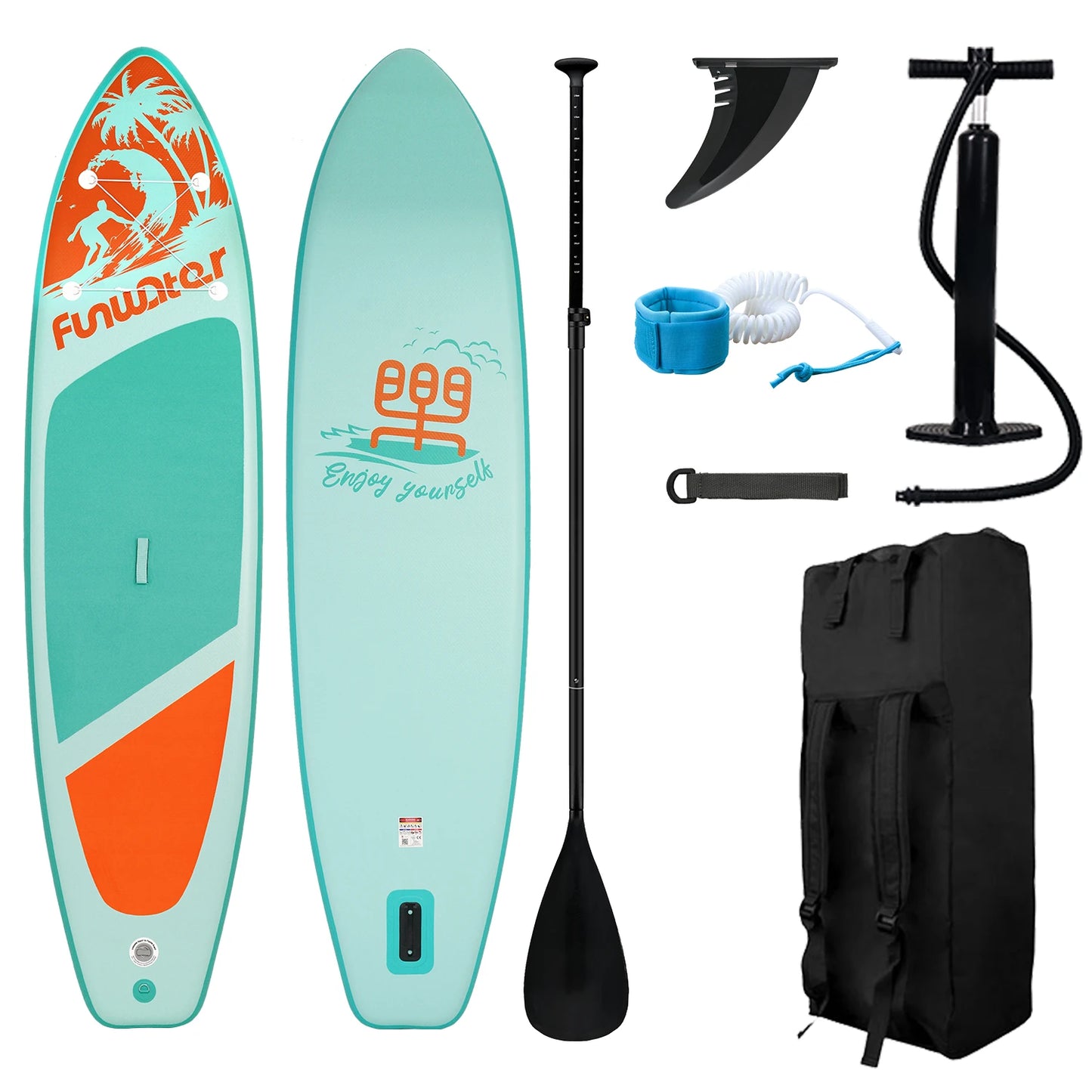 Sup deska v kompletu Funwater Fresh - green